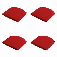 Zitkussen Rib rood 46 cm x 48 cm (4 stuks) Madison - Madison - thumbnail