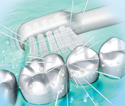 Panasonic EW0911W835 Opzetborstel voor elektrische tandenborstel 2 stuk(s) Wit