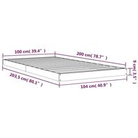 Bedframe massief grenenhout 100x200 cm - thumbnail