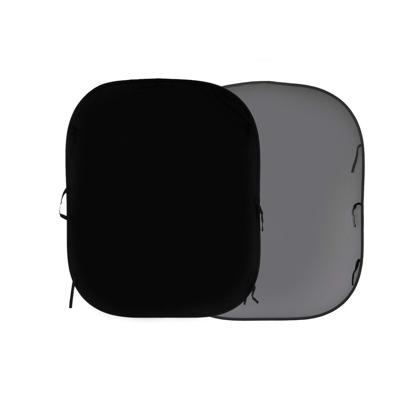 Manfrotto LL LB56GB Plain Collapsible 150x180cm black/mid grey