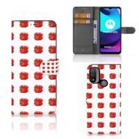 Motorola Moto E20 | E30 | E40 | Book Cover | Paprika Red - thumbnail