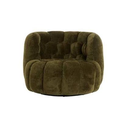 Light & Living Fauteuil 'Amara' Velvet, kleur Olijfgroen Light & Living Fauteuil 'Amara' Velvet, kleur Olijfgroen
