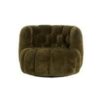 Light & Living Fauteuil 'Amara' Velvet, kleur Olijfgroen - thumbnail