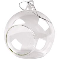 Creativ Company Glas ornament met opening, d 8 cm, 6 stuk/ 1 doos - thumbnail