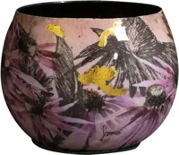 TS Collection bloempot polly metaal 7x6cm pink - thumbnail