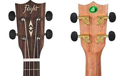 Flight Supernatural Series DUC410 QA Quilted Ash concert ukelele met gigbag Flight Supernatural Series DUC410 QA Quilted Ash concert ukelele met gigbag