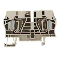 Weidmüller 1608620000-50 Doorgangsserieklem Spanveer Donkerbeige 50 stuk(s) - thumbnail