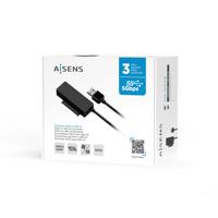 USB-naar-SATA-adapter voor Harde Schijf Aisens ASE-35A01B Zwart - thumbnail