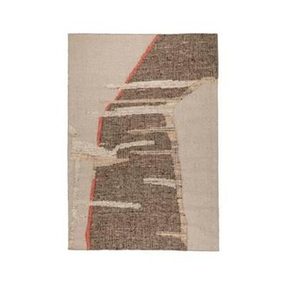 Dutchbone Vloerkleed 'Briton' Wol en jute, 160 x 230cm, kleur Beige