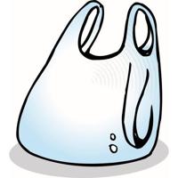 Dr Tas aag plastic wit per 100 stuks - thumbnail