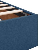 Bedframe zonder matras 140x200 cm stof blauw - thumbnail
