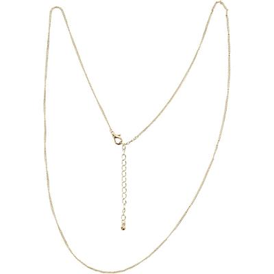 Creativ Company Ketting, l: 80 cm, d 1 mm, verguld, 1 stuk