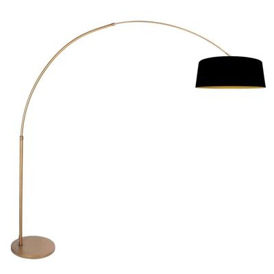 Steinhauer BooglampSparkled Light brons met zwarte kap - 4311BR