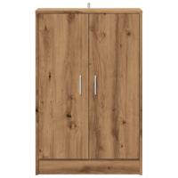 VidaXL Schoenenkast 60x35x92 cm bewerkt hout artisanaal eikenkleur - thumbnail