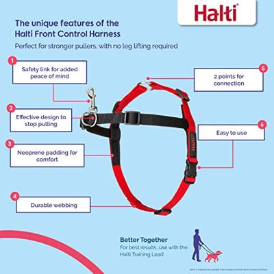 Halti harness front control zwart