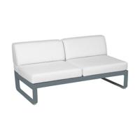 Fermob Bellevie 2-zitsmodule loungebank Storm Grey - Off-White - thumbnail