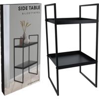 Home & Styling Bijzettafel metaal 27x27x54cm - thumbnail