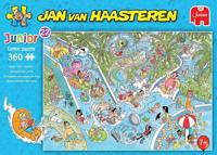 Jumbo Jan van haasteren junior 22 legpuzzel - waterglijbaan gekte - 360st. - thumbnail
