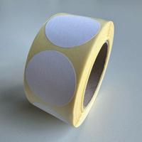 Etiket 75 mm rond wit 500 rol - thumbnail