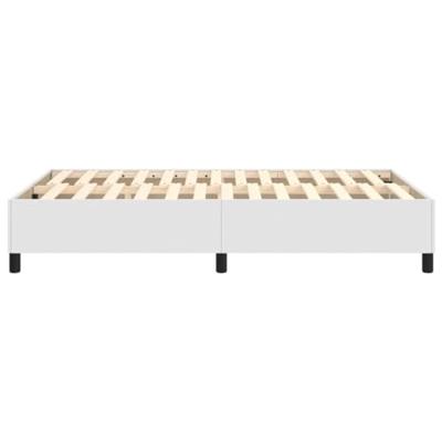 Bedframe kunstleer wit 120x200 cm