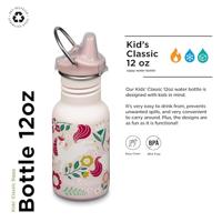 Klean Kanteen Kinder drinkfles met sippydop - leaping unicorns - 355ml - thumbnail