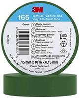 3M Temflex™ 165 165GR1E Isolatietape Temflex 165 Groen (l x b) 10 m x 15 mm 1 stuk(s) - thumbnail