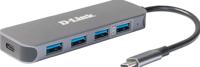 D-Link DUB-2340 USB 3.0 Hub met stroomvoorziening (60W PD met Quick Charge BC1.2) voor pc, MacBook Pro, MacBook Air, iPad Pro, Chromebook, Surface Pro en meer - thumbnail