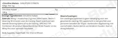 -Citrulline Malate 500gr