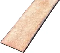 Vlechtstrip gezaagd Angelim Vermelho hardhout l300b10h0.6 - thumbnail