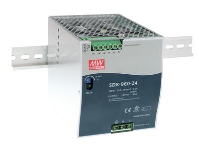 MEAN WELL SDR-960-24 DIN-rail netvoeding 24 V/DC 40 A 960 W Aantal uitgangen:1 x Inhoud 1 stuk(s)