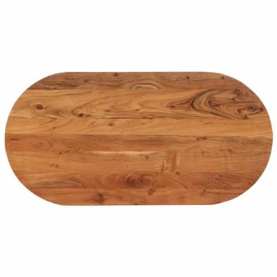 Tafelblad ovaal 120x60x2,5 cm massief acaciahout
