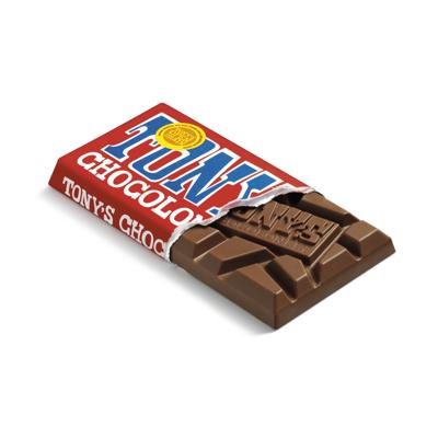 Chocolade tony chocolonely melk 90 gram | 21 stuks