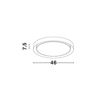 Lyora PlafonniereTroy wit Ø 46cm - 9053591