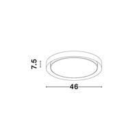 Lyora PlafonniereTroy wit Ø 46cm - 9053591 - thumbnail