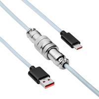 Akyga USB-kabel USB 2.0 USB-C stekker, USB-A stekker 3.00 m Wit AK-USB-48 - thumbnail