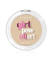 Claresa girl pow(d)er! matt & fix pressed powder 02 natural beige 12gr. - thumbnail