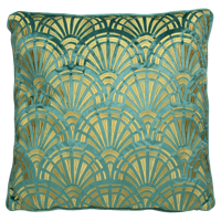 Wants&Needs Accessoires Kussen Velvet Groen 45 X 45 - thumbnail