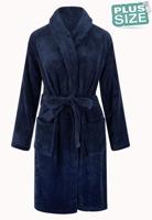 Plus size badjas unisex - marine-5XL/6XL - thumbnail