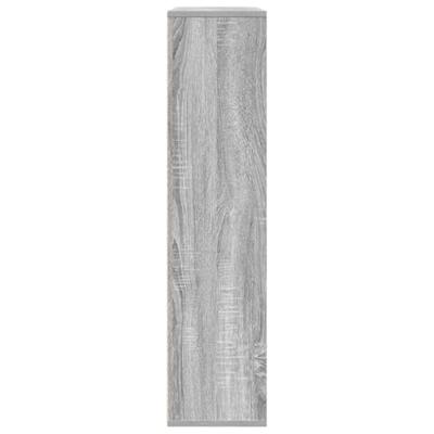 Boekenkast 89x24x101,5 cm bewerkt hout grijs sonoma eikenkleur