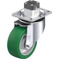 Blickle LK-ALST 100K-1-CS11 Zwenkwiel met rem Wieldiameter: 100 mm Draagvermogen (max.): 320 kg 1 stuk(s) - thumbnail