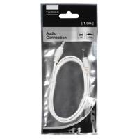 Vivanco Jackplug Audio Aansluitkabel [1x Jackplug male 3.5 mm - 1x Jackplug male 3.5 mm] 1.00 m Wit - thumbnail