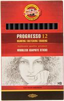 Grafietstift koh i noor progresso 8911 hb | 12 stuks - thumbnail