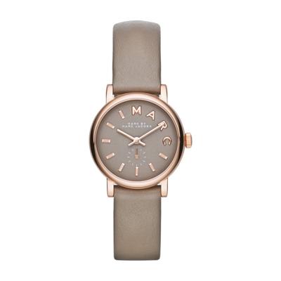 Horlogeband Marc by Marc Jacobs MBM1318 Leder Taupe 14mm