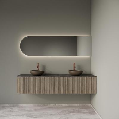 Badkamermeubelset Gliss Design Alluro 180 cm Rechts Corn Silk Badkamermeubelset Gliss Design Alluro 180 cm Rechts Corn Silk