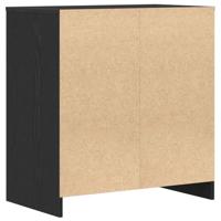 Dressoir 70x41x75 cm bewerkt hout zwart eikenkleur - thumbnail