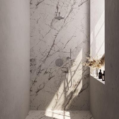 Thermostatische Inbouwdoucheset Brauer Carving Met Ronde Afdekplaat Chroom (Alle Opties)