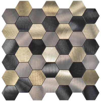 Zelfklevende Hexagon Mozaïektegel Nela - Duurzaam Aluminium