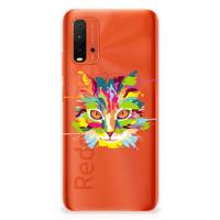 Xiaomi Poco M3 Telefoonhoesje met Naam Cat Color - thumbnail