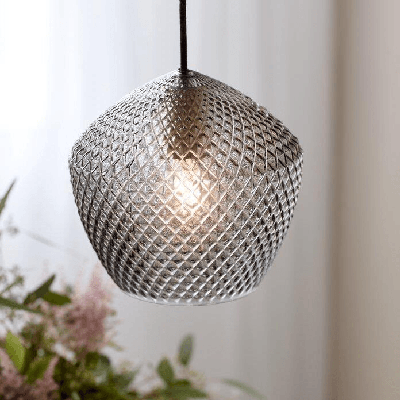 Glazen lampenkap Nordlux hanglamp &apos;Orbiform&apos; E27 fitting modern 230mm