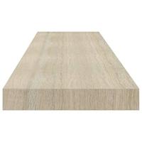Wandschap zwevend 90x23,5x3,8 cm MDF eikenkleurig - thumbnail